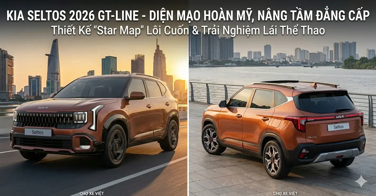 Đánh giá Kia Seltos 2026: Chi tiết 3 phiên bản Tiêu chuẩn, GT-Line và X-Line