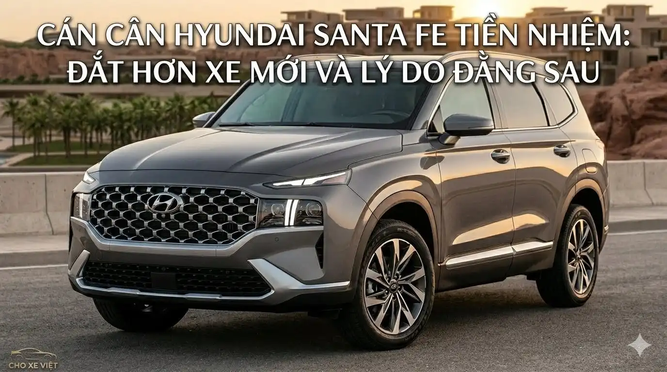 Tại sao Hyundai SantaFe cũ đắt hơn xe mới và phân tích giá xe đã qua sử dụng