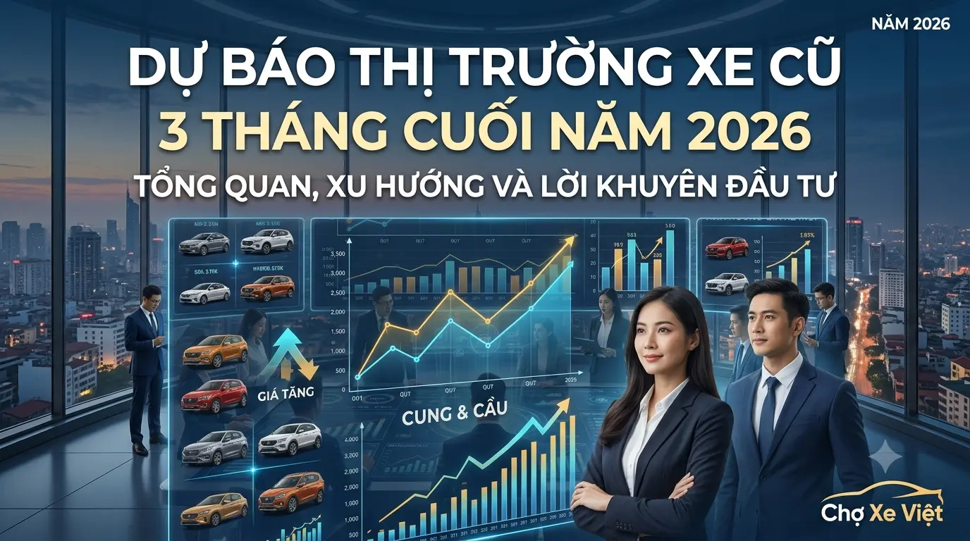 Dự Báo Thị Trường Xe Cũ 3 Tháng Cuối Năm 2026: Đảo Lộn Cấu Trúc Giá