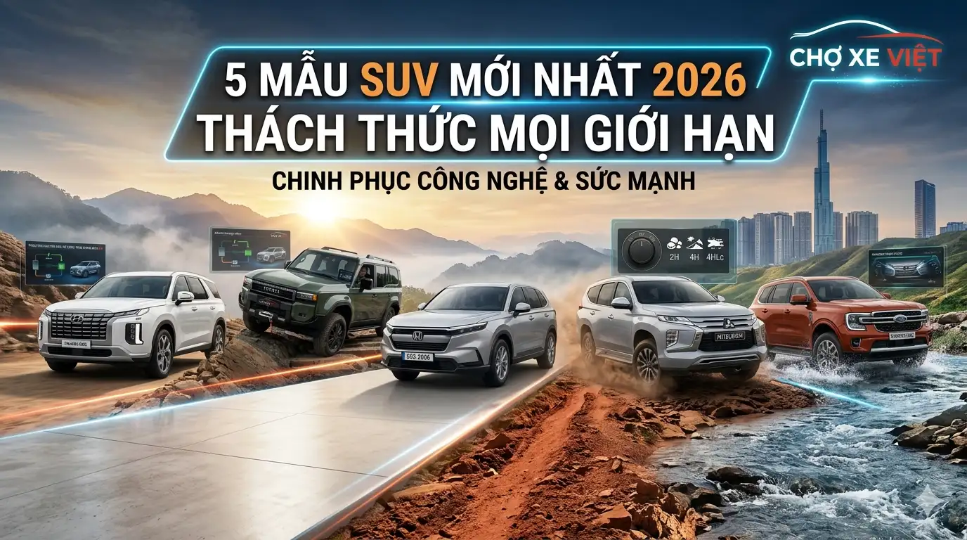 5 Mẫu SUV Mới Nhất 2026: Đỉnh Cao Công Nghệ & Sức Mạnh Off-road