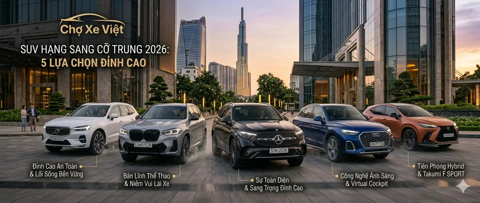 Mua xe SUV hạng sang cỡ trung 2026: đừng bỏ qua 5 cái tên này!
