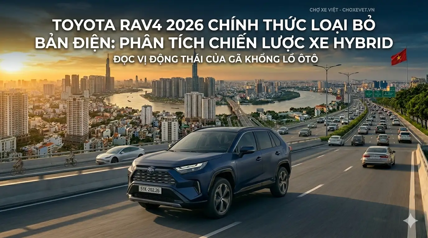 Toyota RAV4 2026: "Khai tử" bản thuần điện để dồn lực thống trị phân khúc Hybrid?