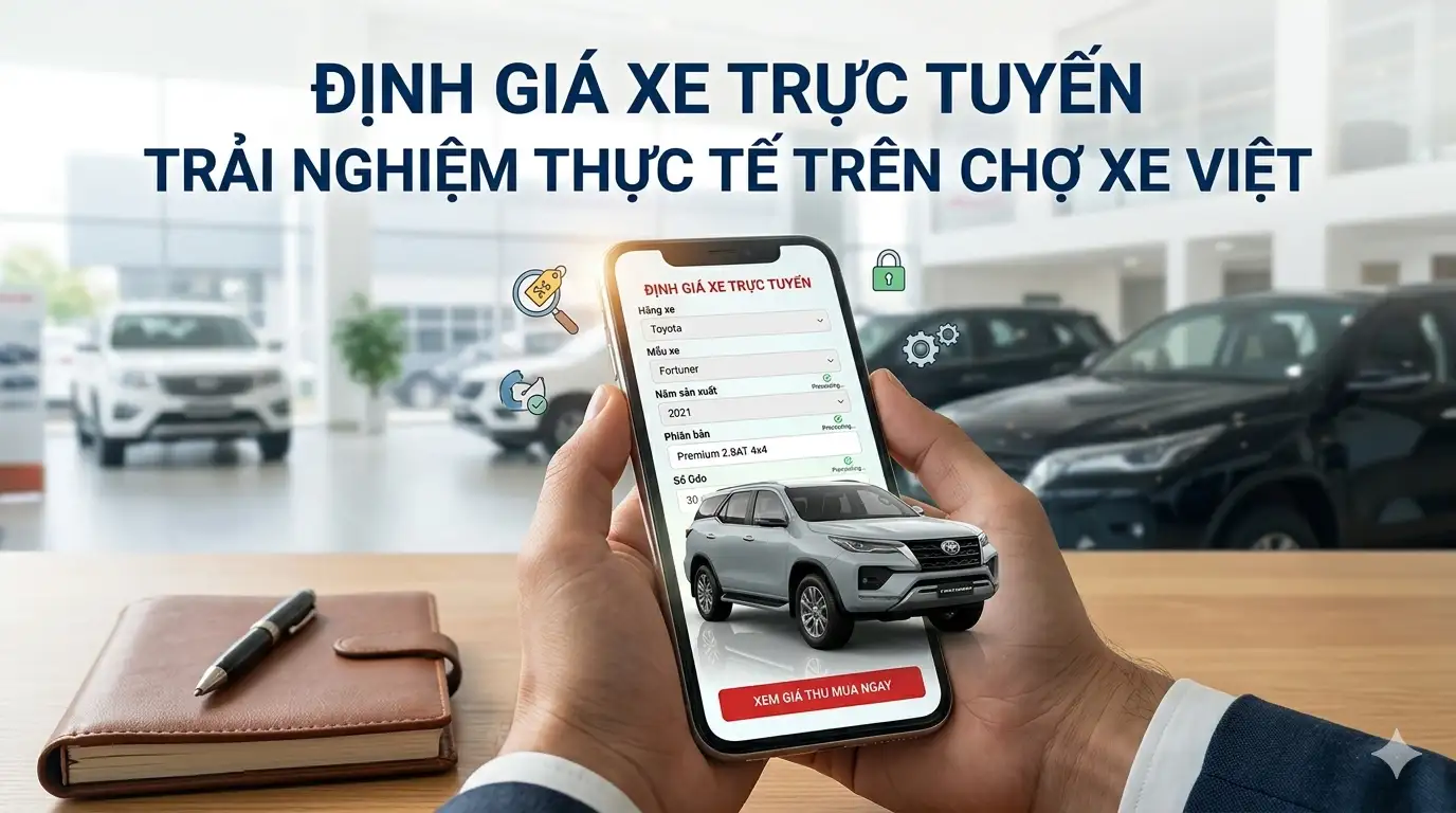 Định giá xe cũ miễn phí 2026: Nhận báo giá trong 30 giây!