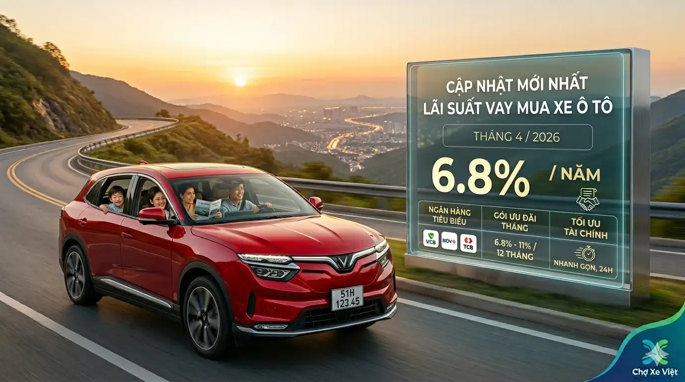 Lãi suất vay mua xe ô tô năm 2026: Cập nhật mới nhất và kinh nghiệm vay trả góp