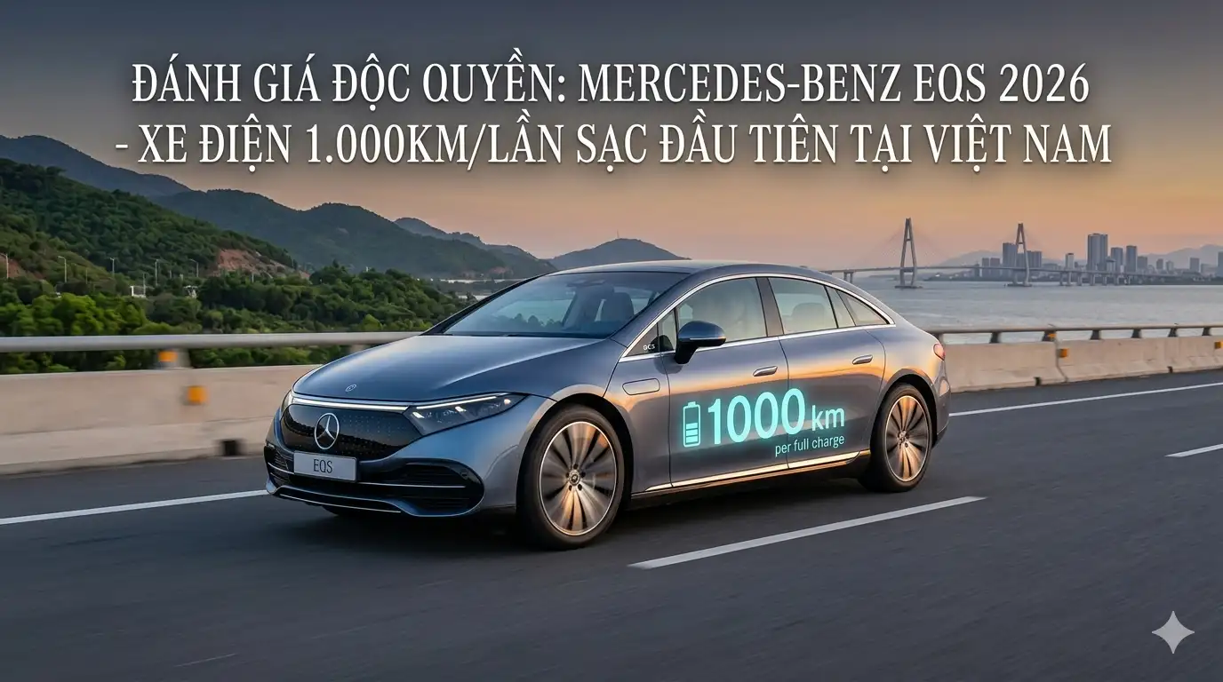 Mercedes-Benz EQS 2026: Chiếc xe điện duy nhất có thể xuyên Việt chỉ với 1 lần sạc?