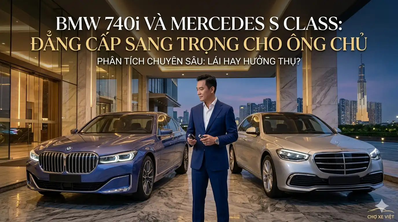 So sánh BMW 740i và Mercedes-Benz S450: Đẳng cấp xe sang cho ông chủ
