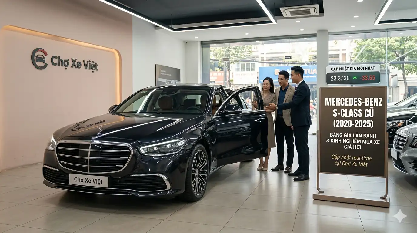 Mercedes-Benz S-Class cũ đời (2020-2025): Bảng giá lăn bánh mới nhất!