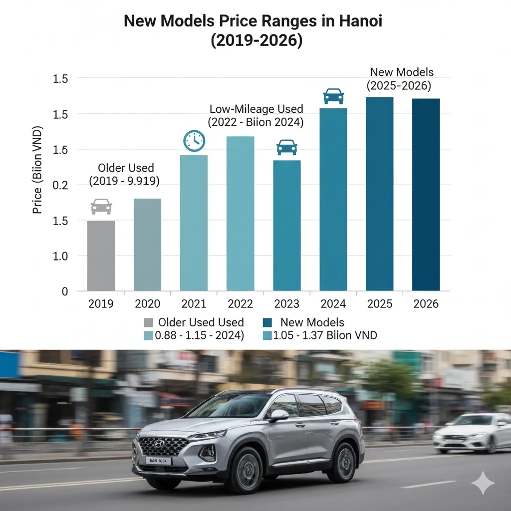 Bảng giá xe Hyundai Santafe tại Hà Nội