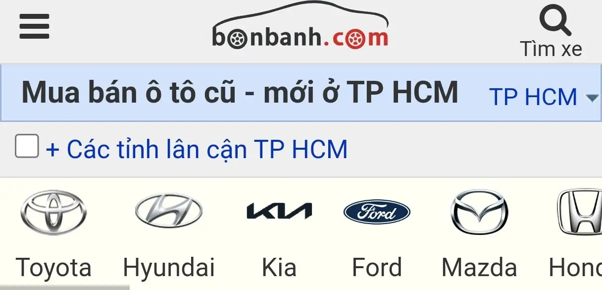 Sàn giao dịch Bonbanh chuyên mua bán xe hơi từ các hệ thống Salon toàn quốc