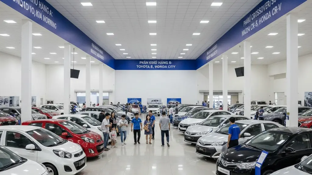 Các phân khúc xe ô tô cũ từ hạng A đến SUV được ưa chuộng nhất tại TP.HCM