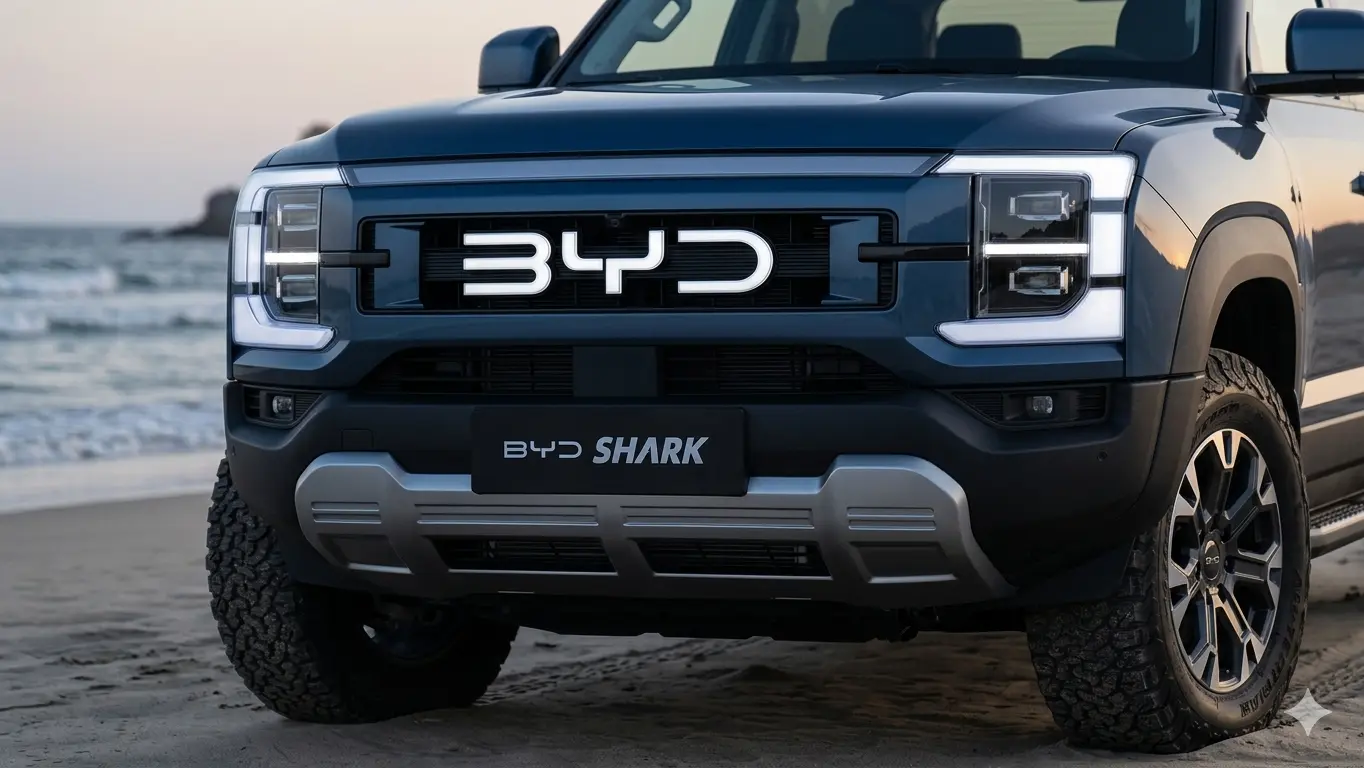 Ảnh chụp cận cảnh đầu xe BYD Shark 6 Performance 2026