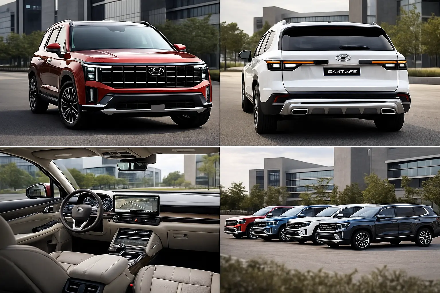 Nội thất Hyundai Santafe 2026