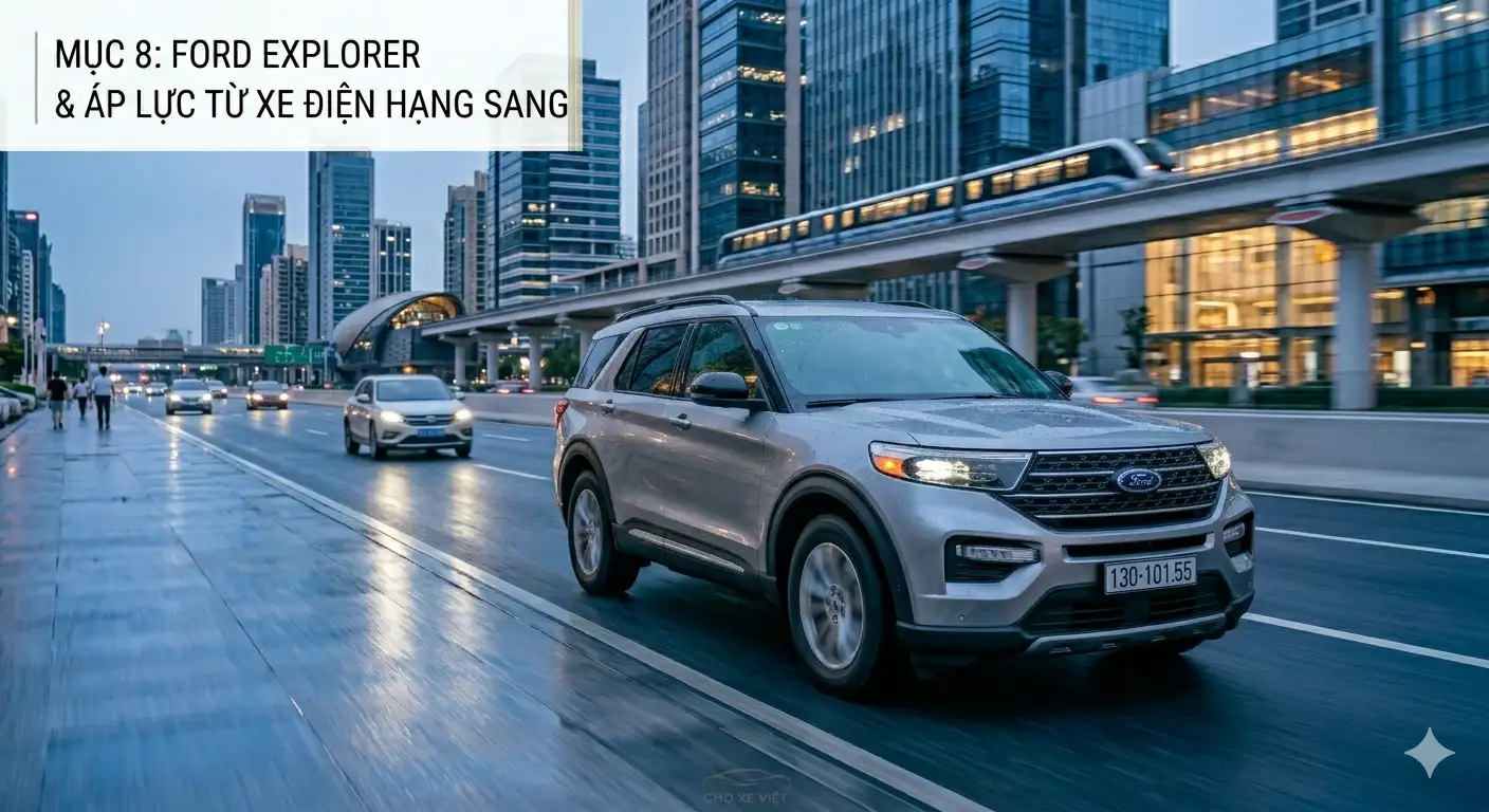 Ford Explorer mat dan thi phan vao tay cac dong SUV dien hang sang