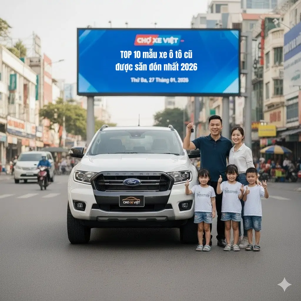 Vua bán tải Ford Ranger cũ đời cao giá tốt cho dân công trình và du lịch 2026