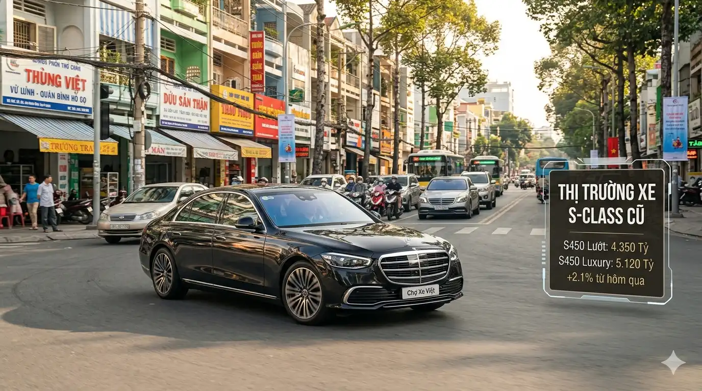 Đánh giá thực tế khả năng vận hành của Mercedes-Benz S-Class cũ trên đường phố Việt Nam