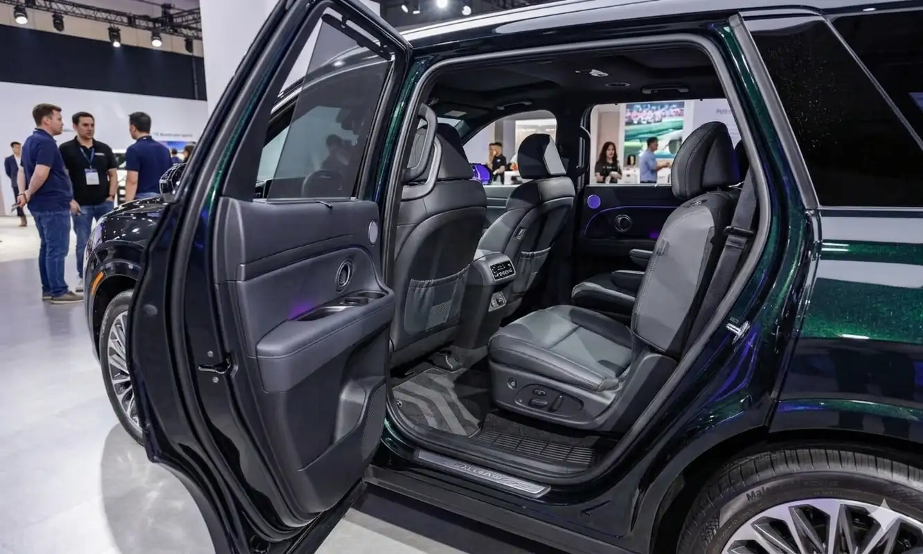 Hàng ghế hành khách hạng thương gia rộng rãi trên xe Hyundai Palisade 2026