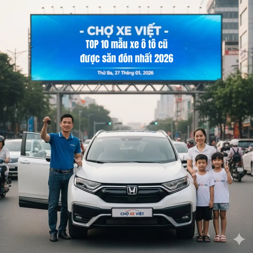 Honda CR-V cũ xe gia đình 7 chỗ bền bỉ trang bị Honda Sensing tại Chợ Xe Việt