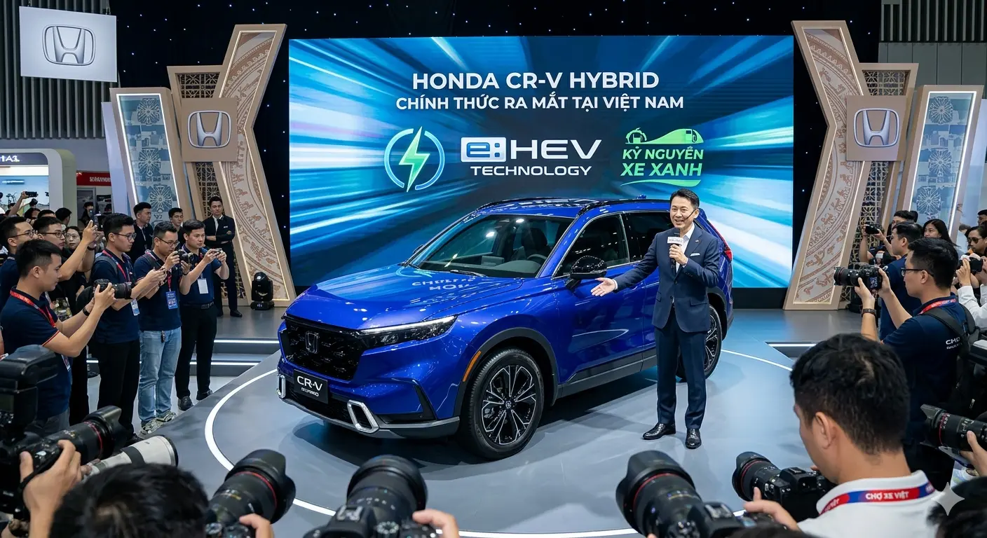 Lễ ra mắt chính thức xe Honda CR-V Hybrid e:HEV tại thị trường Việt Nam năm 2026.