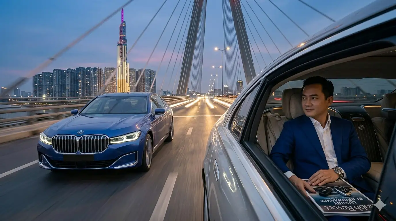Trải nghiệm vận hành thực tế của BMW 740i và Mercedes S-Class trên cung đường đô thị