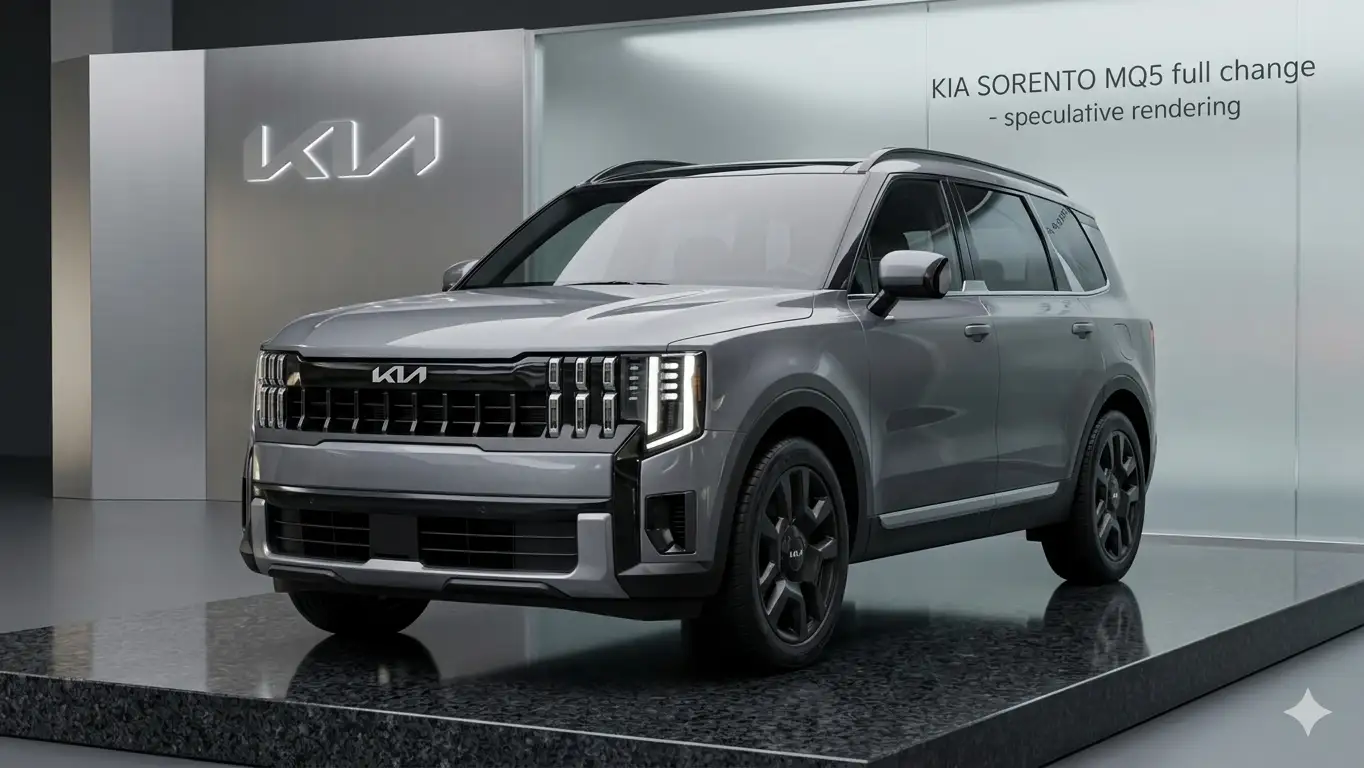 Phác thảo ngoại thất Kia Sorento 2026 MQ5