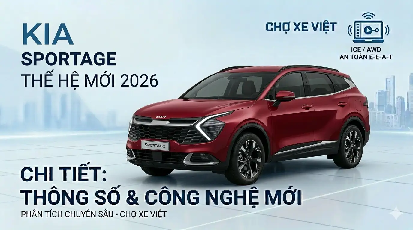 Kia Sportage 2026 sở hữu thiết kế Opposites United và màn hình cong Panorama hiện đại