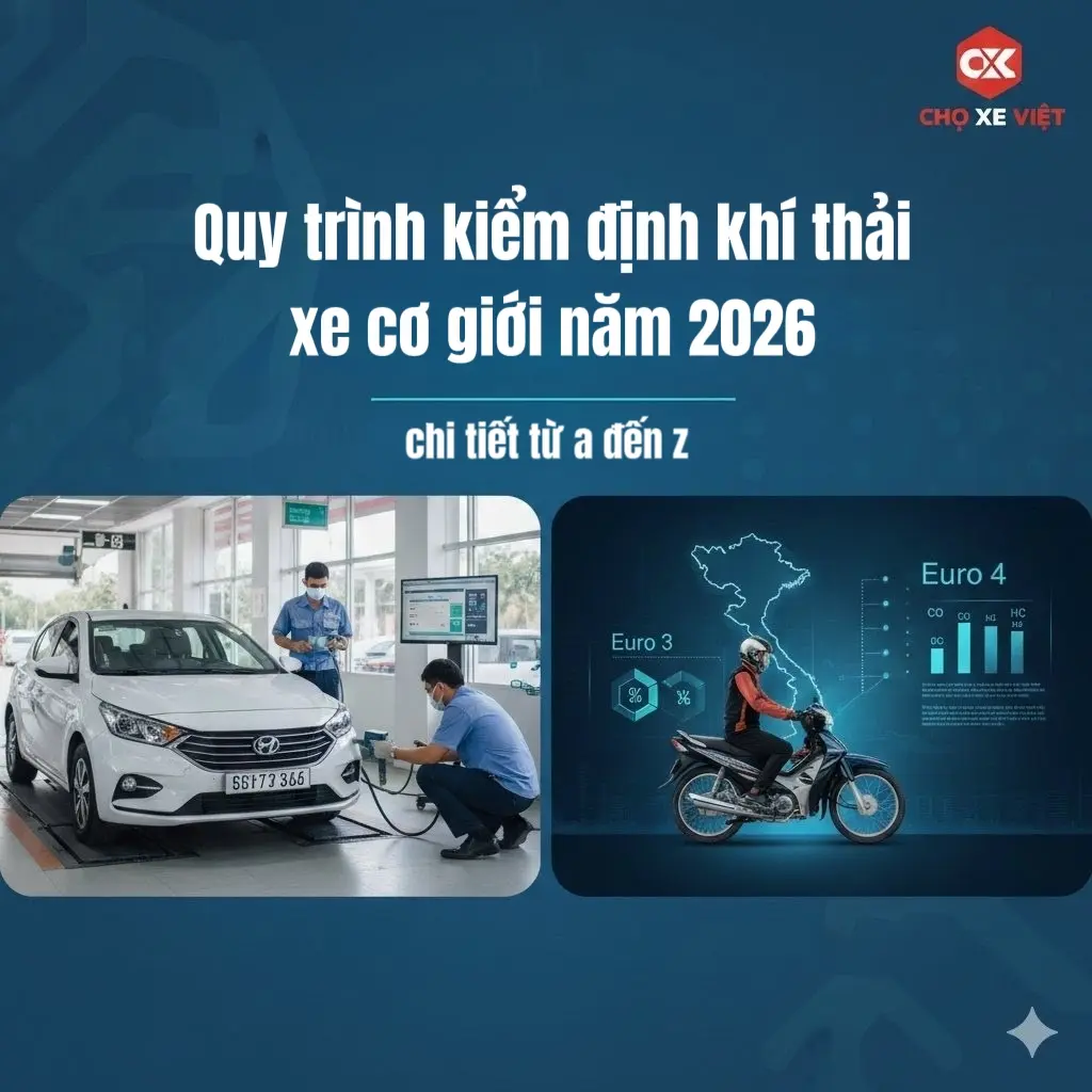 Kiểm định khí thải xe cơ giới 2026