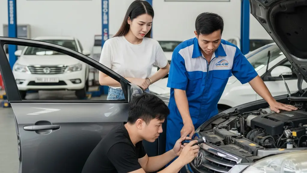 Quy trình kiểm định xe ô tô cũ 160 điểm chuyên nghiệp tại Chợ Xe Việt