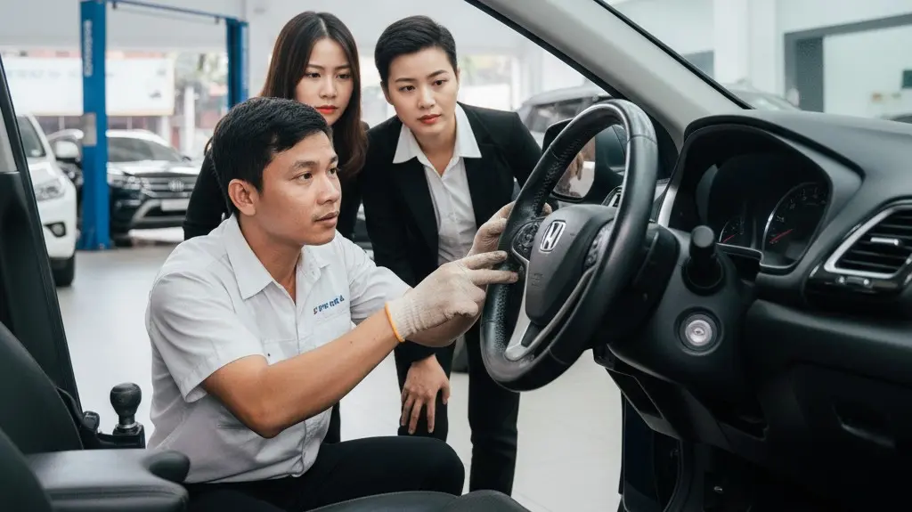 Chuyên gia Chợ Xe Việt hướng dẫn cách kiểm tra độ mòn nội thất xe ô tô cũ