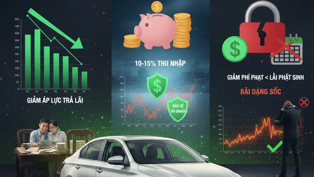 Các giải pháp tối ưu như trả nợ dư nợ giảm dần và xây dựng quỹ dự phòng biến động lãi suất cho chủ xe.