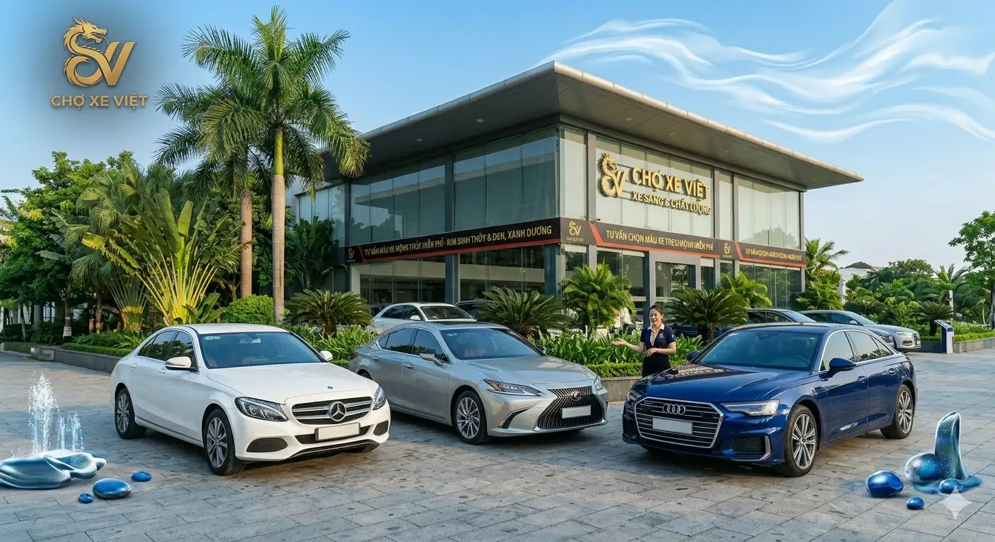 Các dòng xe màu xanh dương và trắng bạc tương sinh tốt nhất cho người mệnh Thủy