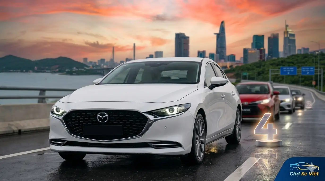 Mazda3 là mẫu sedan hạng C duy nhất lọt top 5 xe bán chạy nhất quý 1 năm 2026.