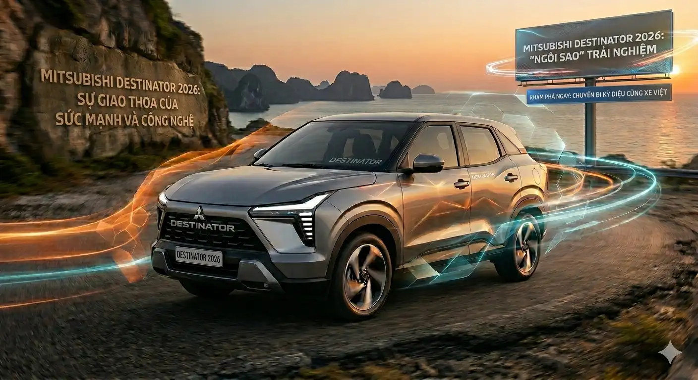 Mitsubishi Destinator 2026 với thiết kế Silky và Solid mạnh mẽ nhưng thanh thoát.