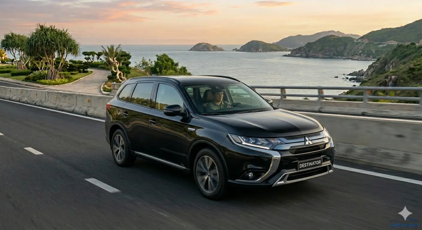 Cận cảnh mẫu xe Hybrid 2026 Mitsubishi Destinator sắp ra mắt