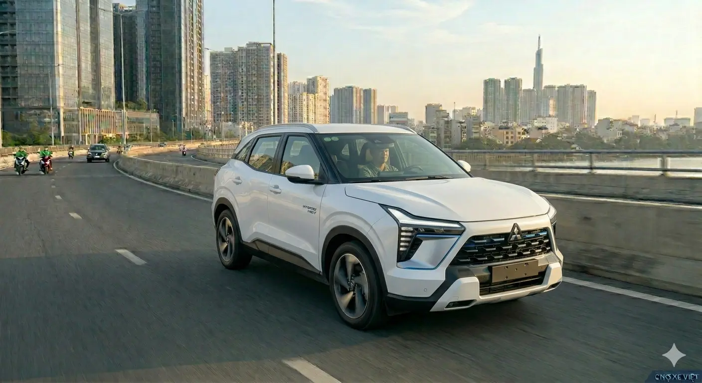 Mẫu xe Hybrid 2026 Mitsubishi Xforce vượt địa hình ấn tượng