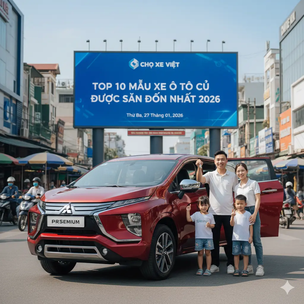 Xe 7 chỗ Mitsubishi Xpander cũ mẫu MPV gia đình được săn đón nhất 2026