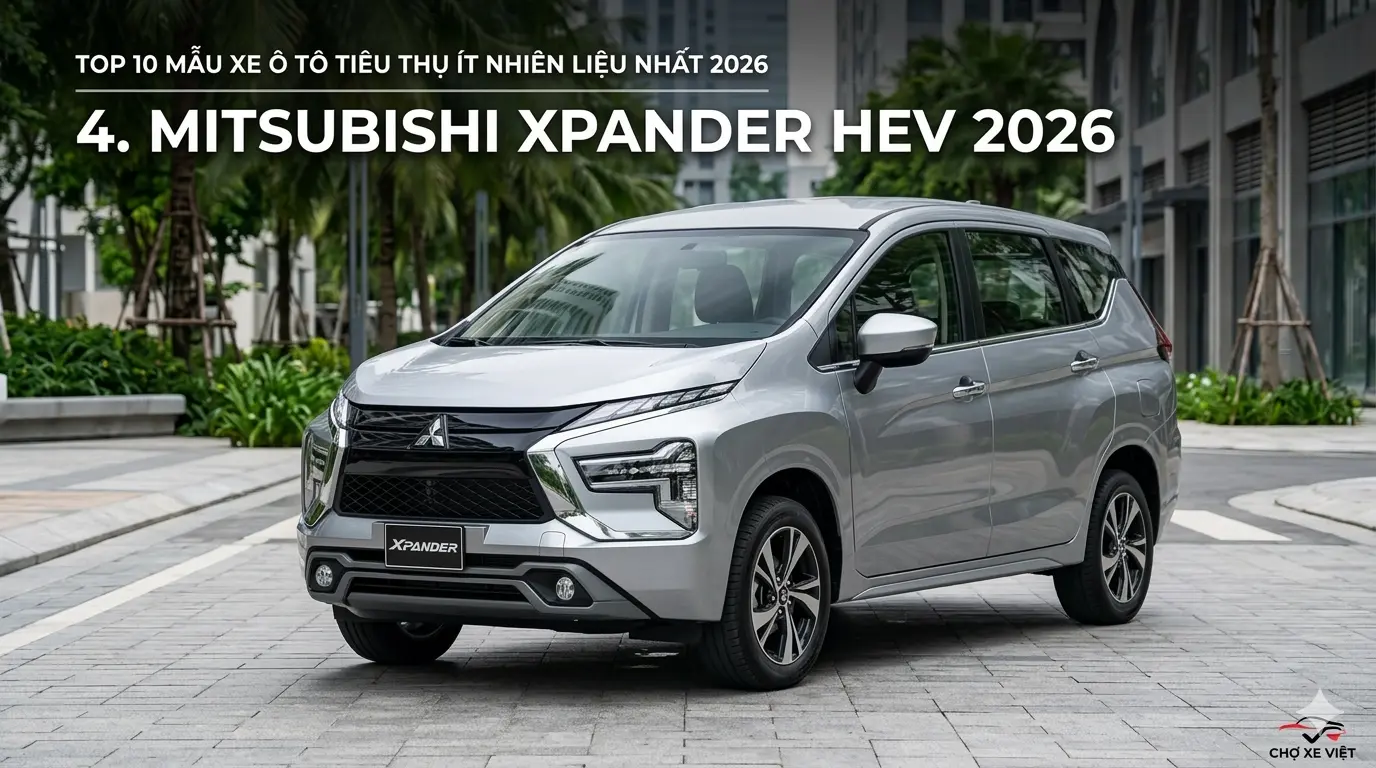 Mitsubishi Xpander HEV 2026 mẫu xe MPV 7 chỗ tiết kiệm xăng nhất