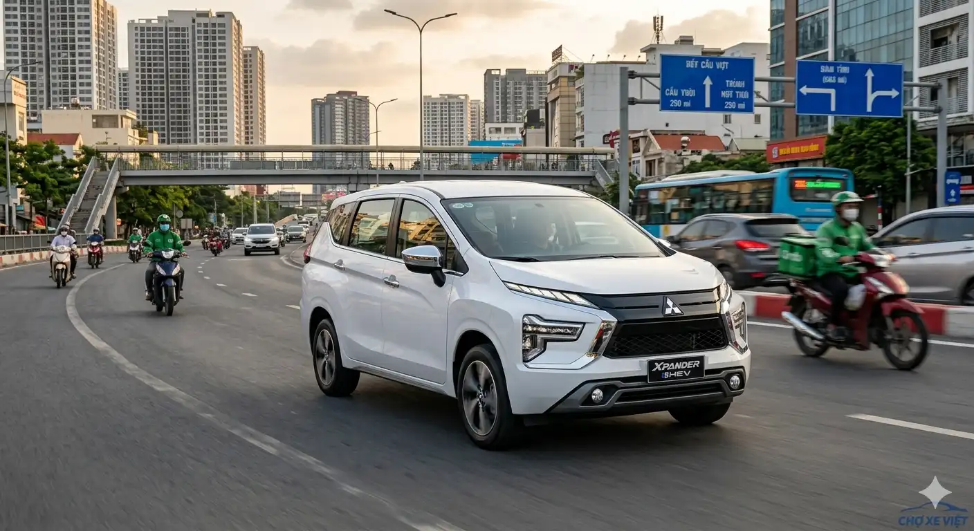 Mẫu xe Hybrid 2026 Mitsubishi Xpander tiết kiệm nhiên liệu trong đô thị