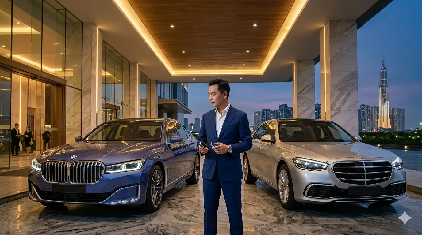 So sánh thiết kế ngoại thất sang trọng giữa BMW 740i và Mercedes-Benz S-Class tại Việt Nam