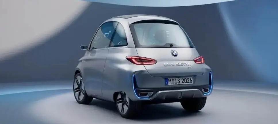 Thiết kế đuôi xe BMW Isetta Concept với đèn hậu LED hiện đại và kiểu dáng khí động học