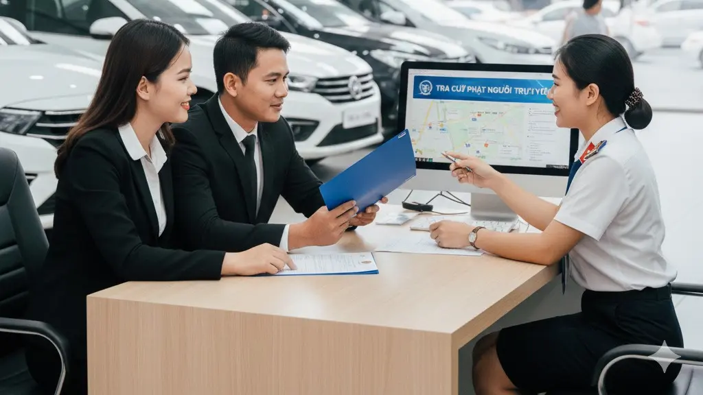 Tư vấn quy trình sang tên biển số định danh và kiểm tra phạt nguội ô tô cũ