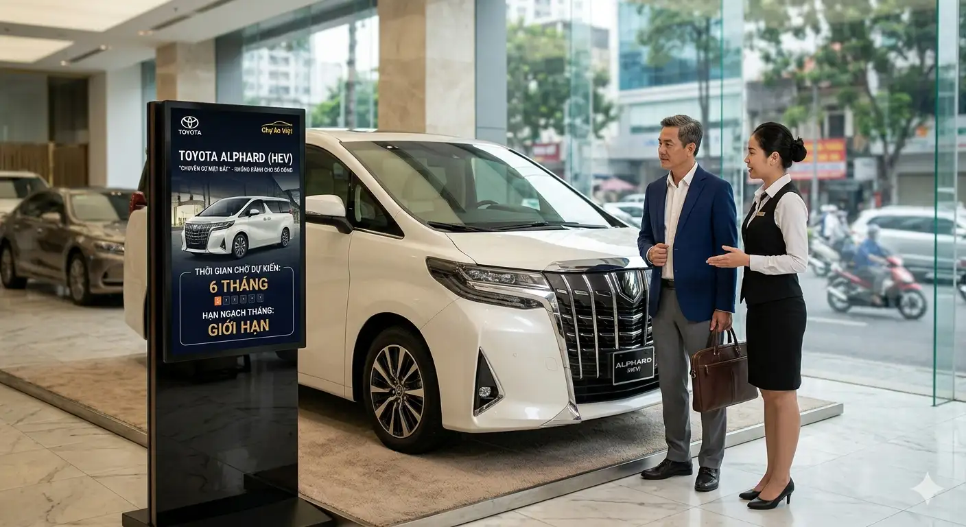 Chuyên cơ mặt đất Toyota Alphard HEV 2026 phiên bản giới hạn cần đặt hàng trước nửa năm để sở hữu