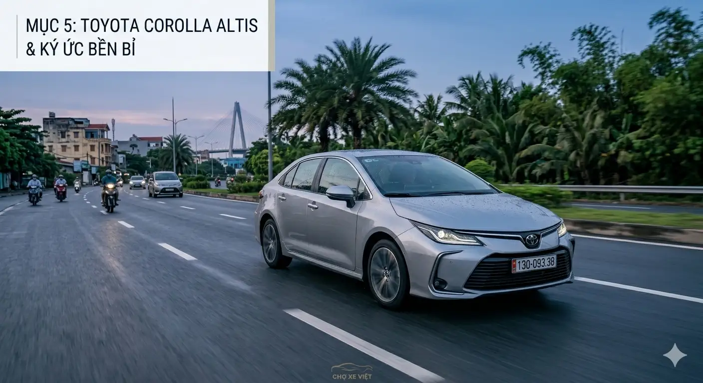 Toyota Corolla Altis doi mat voi ap luc canh tranh va doanh so sut giam.