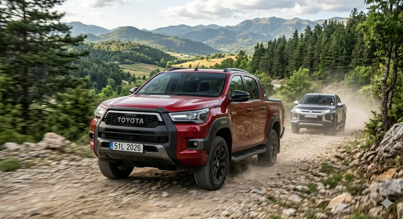 Toyota Hilux 2026 màu đỏ dẫn đầu phân khúc bán tải, vượt mặt Mitsubishi Triton về doanh số tại Việt Nam.