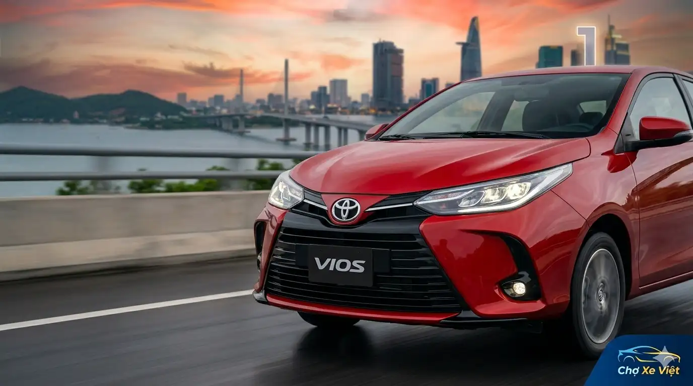 Mẫu xe Toyota Vios dẫn đầu doanh số phân khúc sedan quý 1 năm 2026 tại Việt Nam.