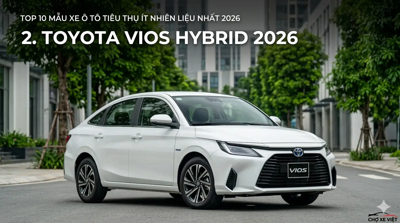 Toyota Vios Hybrid 2026 xe sedan quốc dân tiết kiệm nhiên liệu