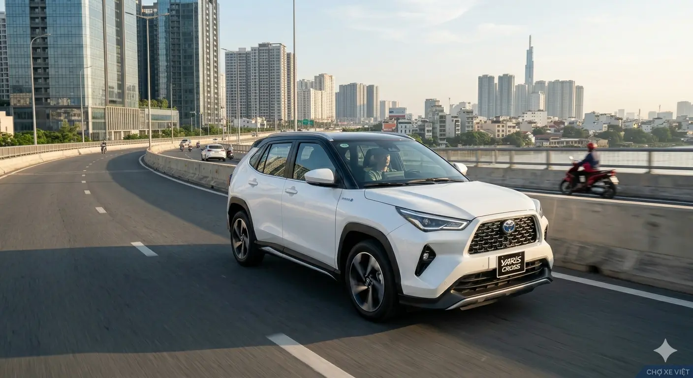 Mẫu xe Hybrid 2026 Toyota Yaris Cross vận hành linh hoạt trên phố
