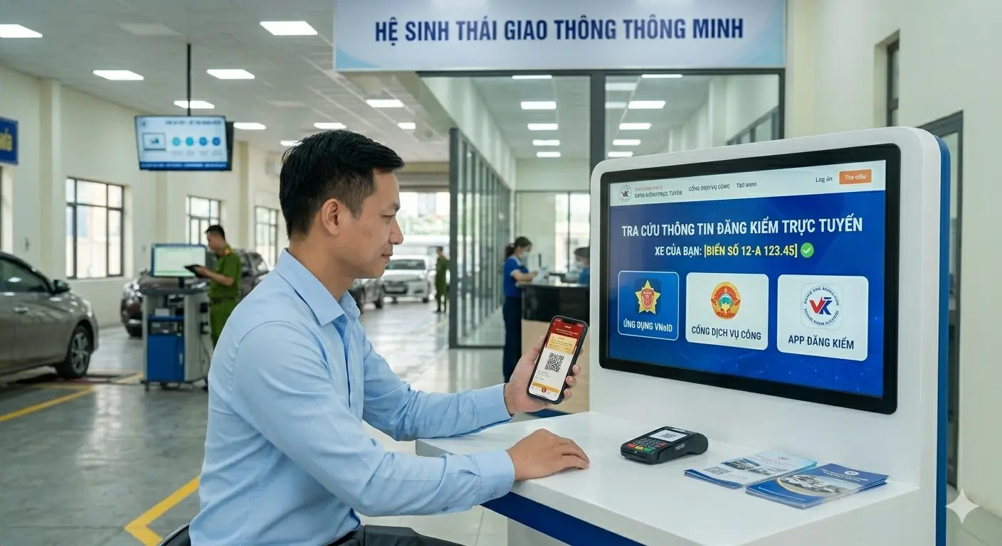Cách tra cứu giấy chứng nhận kiểm định xe ô tô online nhanh chóng trên điện thoại và máy tính.