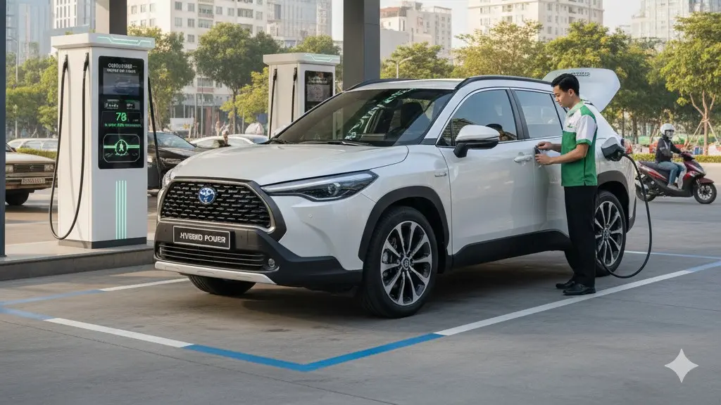 Xe ô tô Hybrid công nghệ lai xăng điện giúp tiết kiệm nhiên liệu tối ưu
